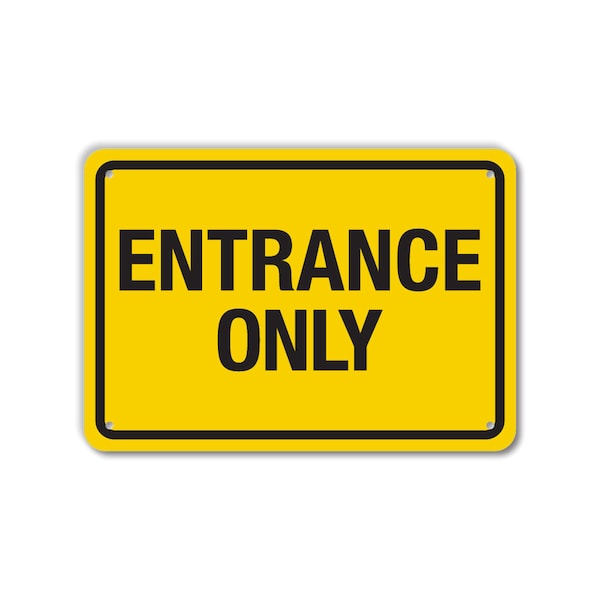 Lyle COVID Decal, Entrance Only, 10x7 Reflective, LCUV-0028-RD_10x7 LCUV-0028-RD_10x7 - main